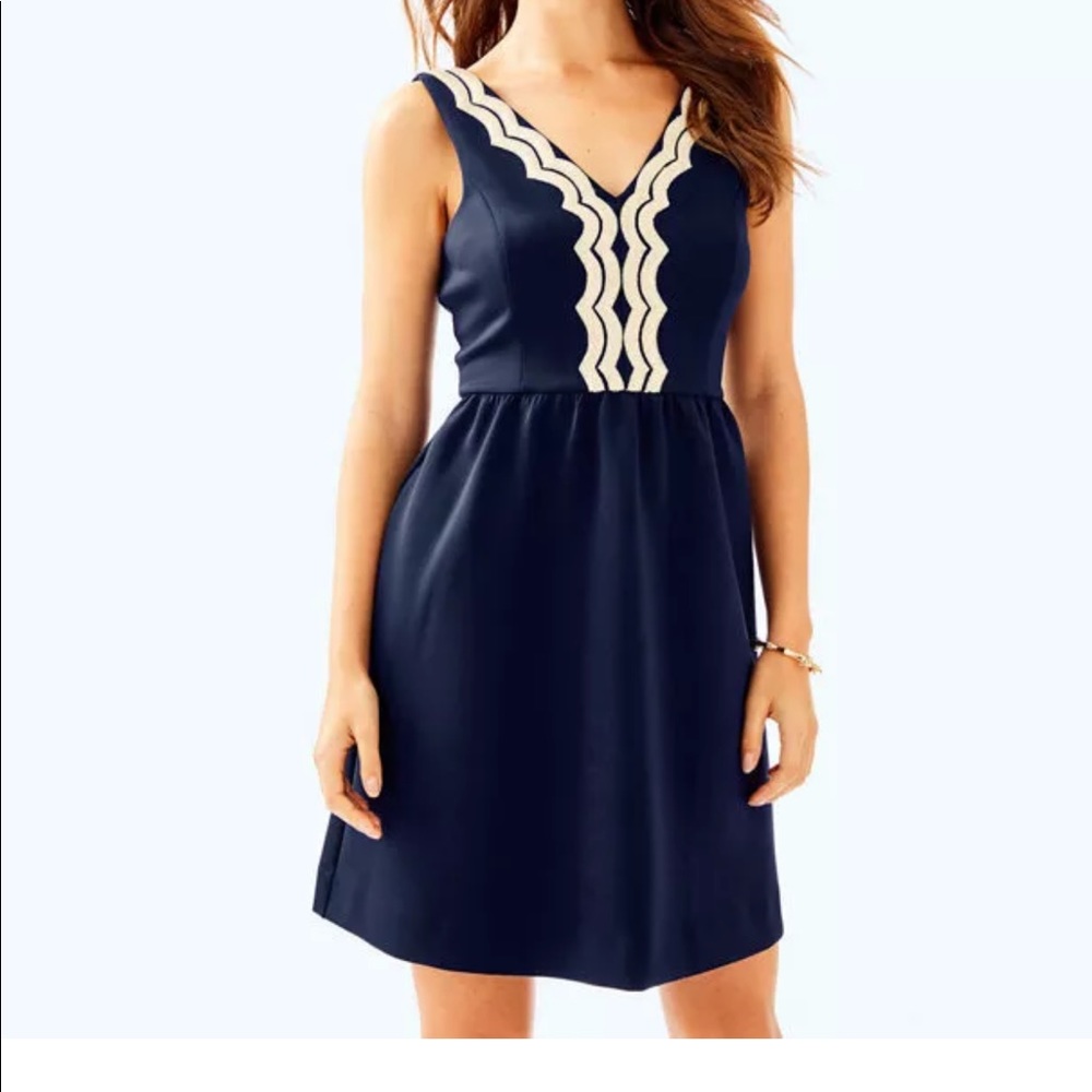 Rorey Dress in True Navy